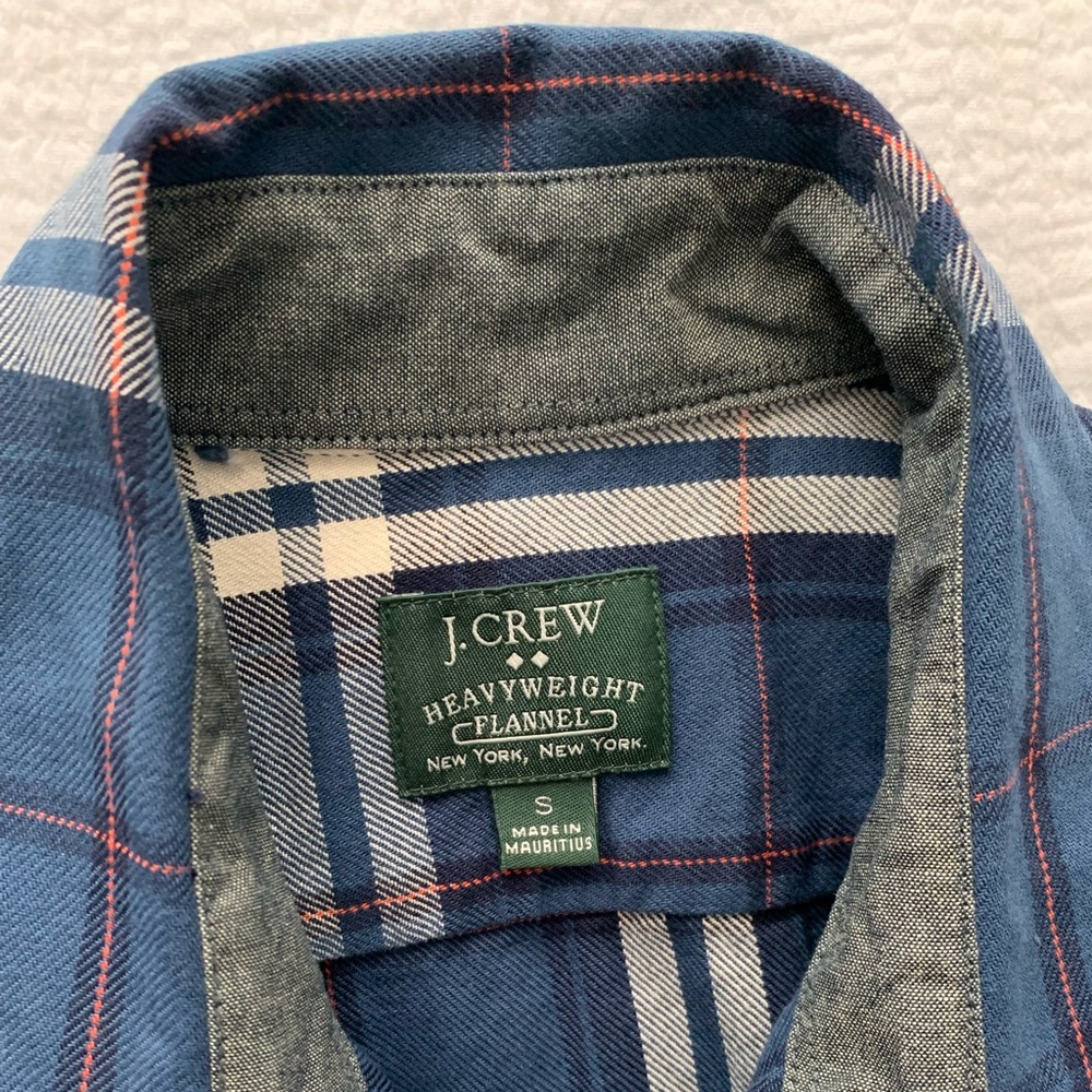 J. Crew Blue Plaid Button Down Shirt